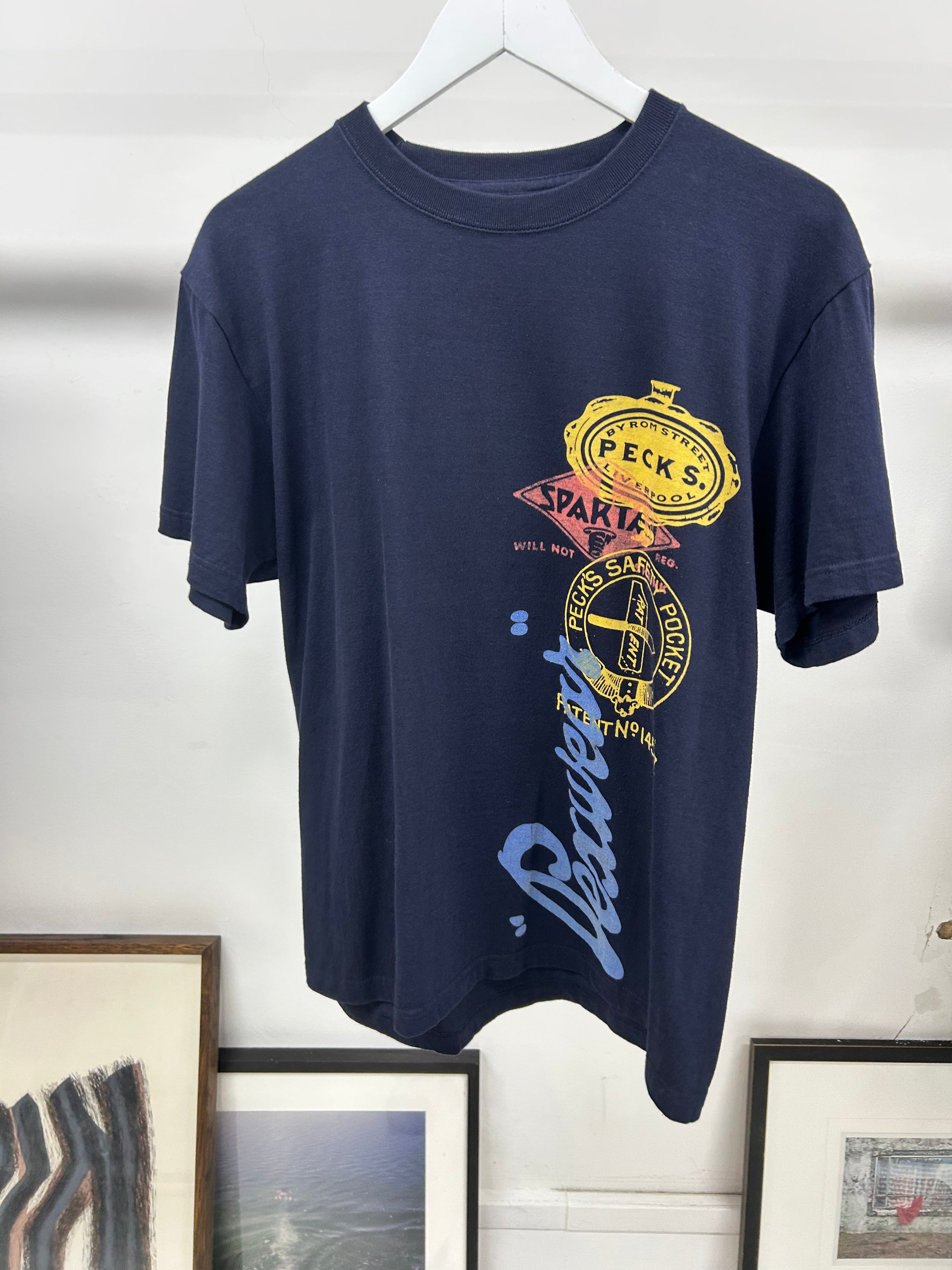 Graphic T-Shirt "Badges Multi" - Navy