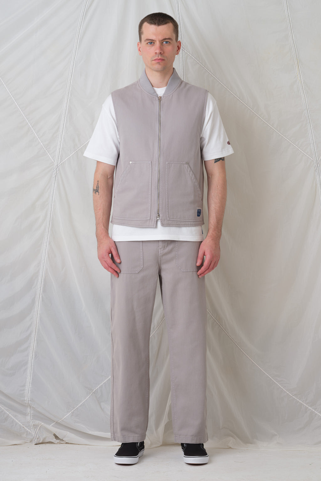 Tradesman Gilet - Light Grey