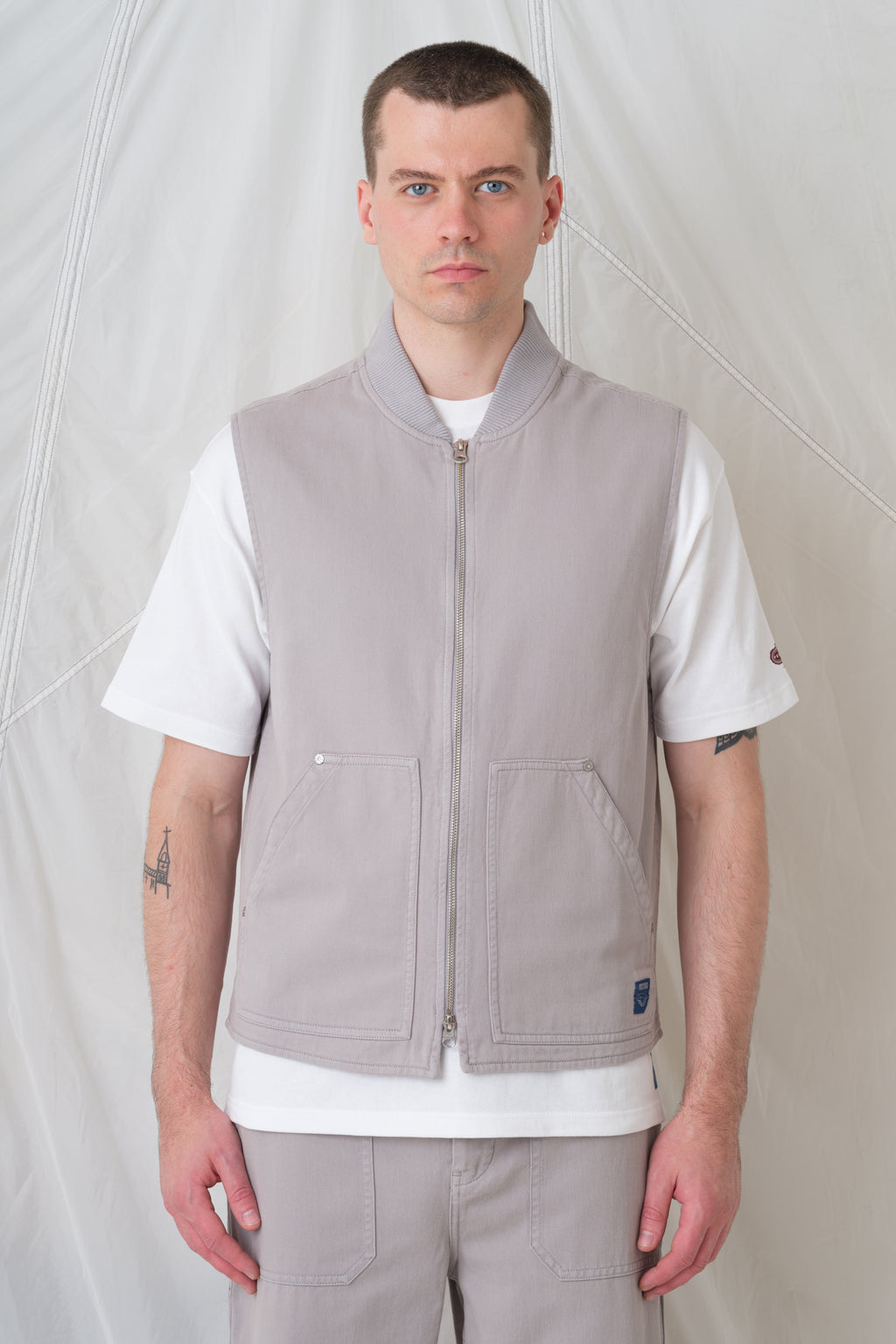 Tradesman Gilet - Light Grey