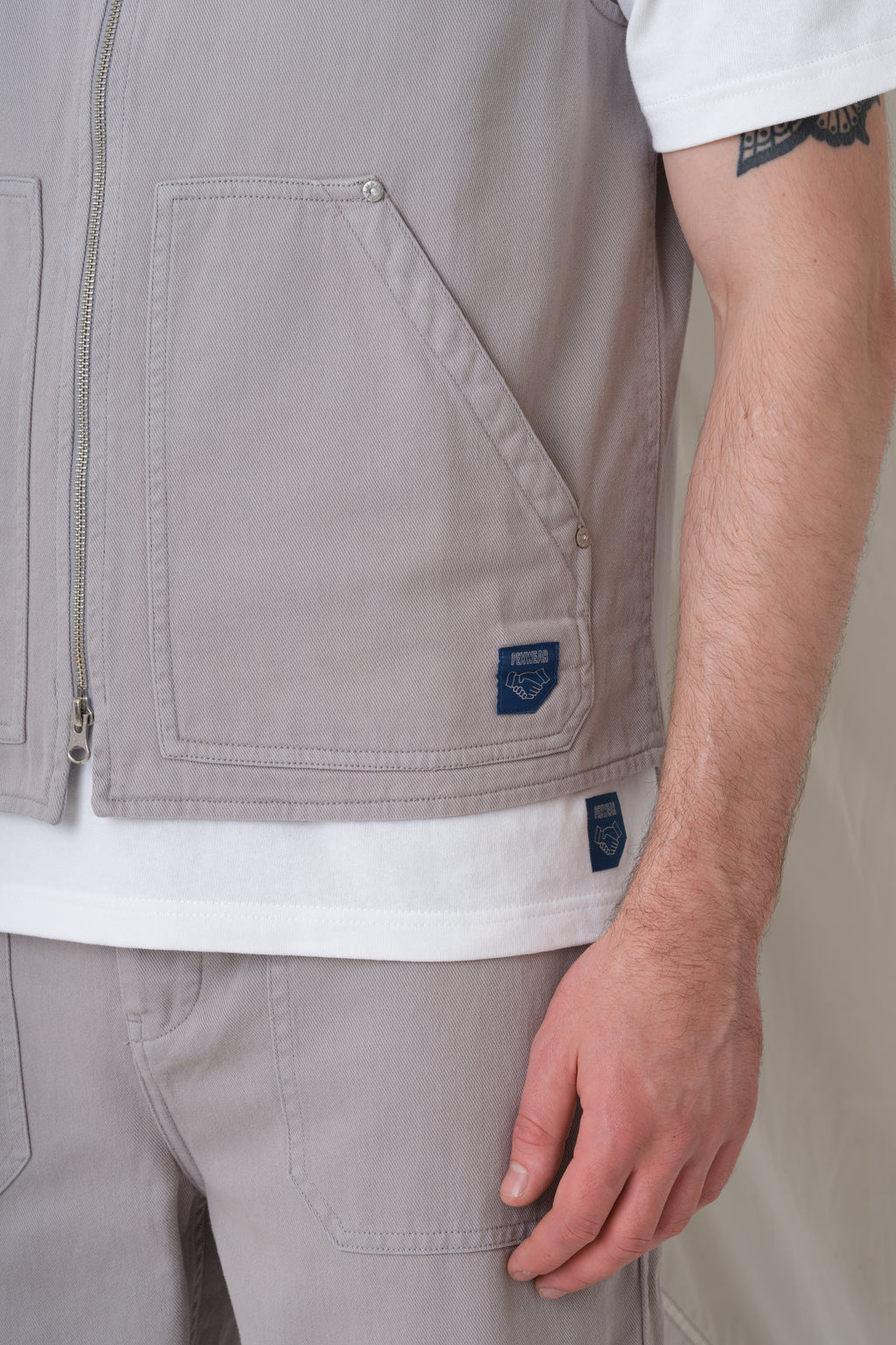 Tradesman Gilet - Light Grey