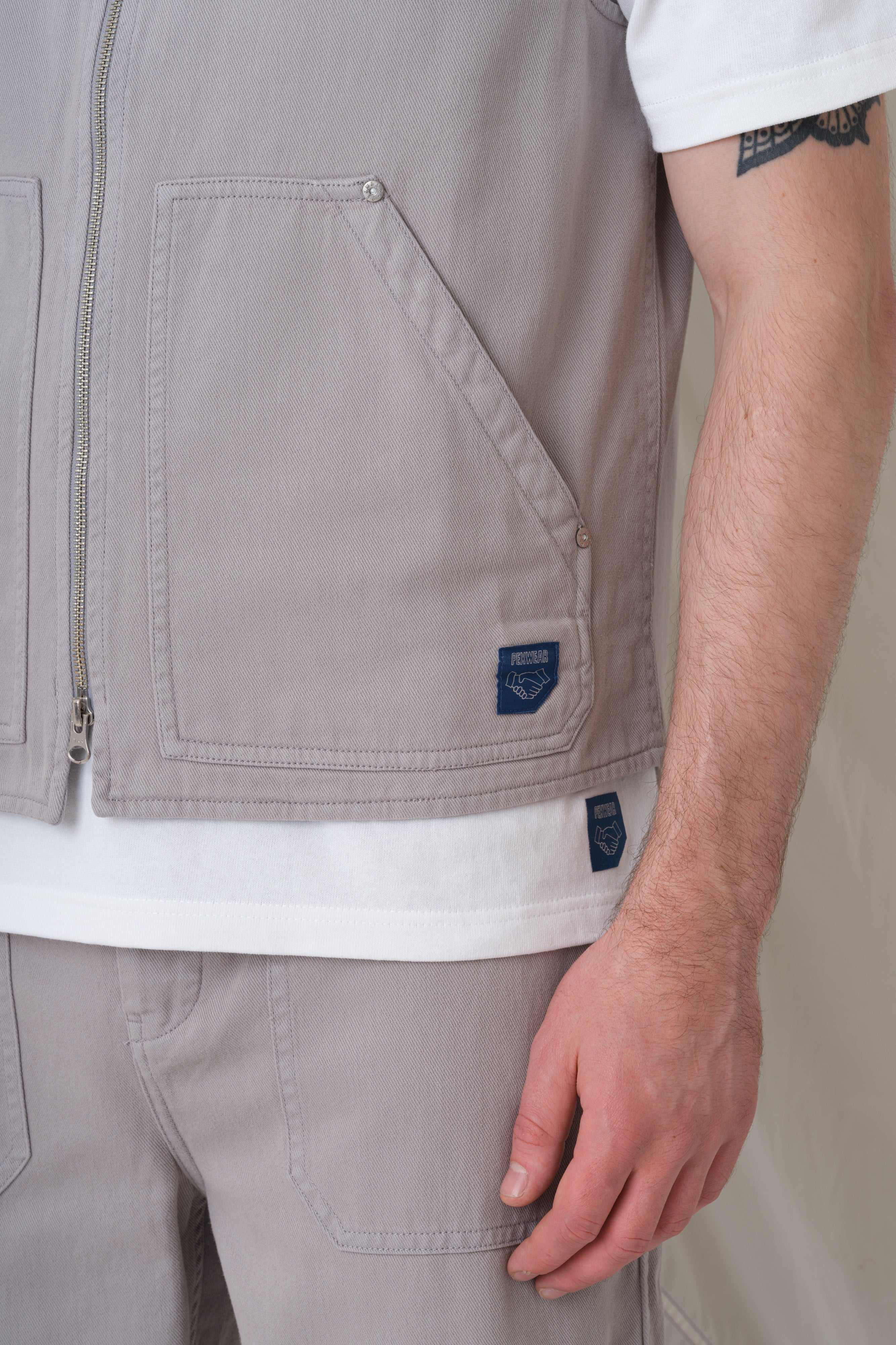 Tradesman Gilet - Light Grey