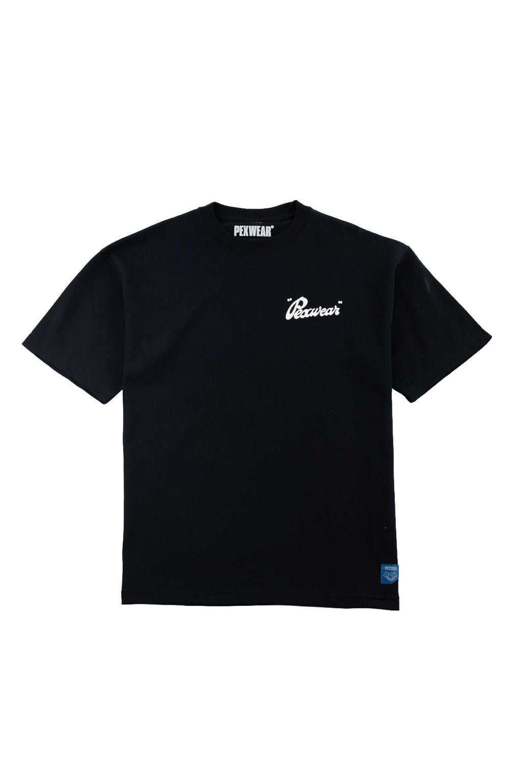 Pexwear Italic Wide Fit Tee - Black