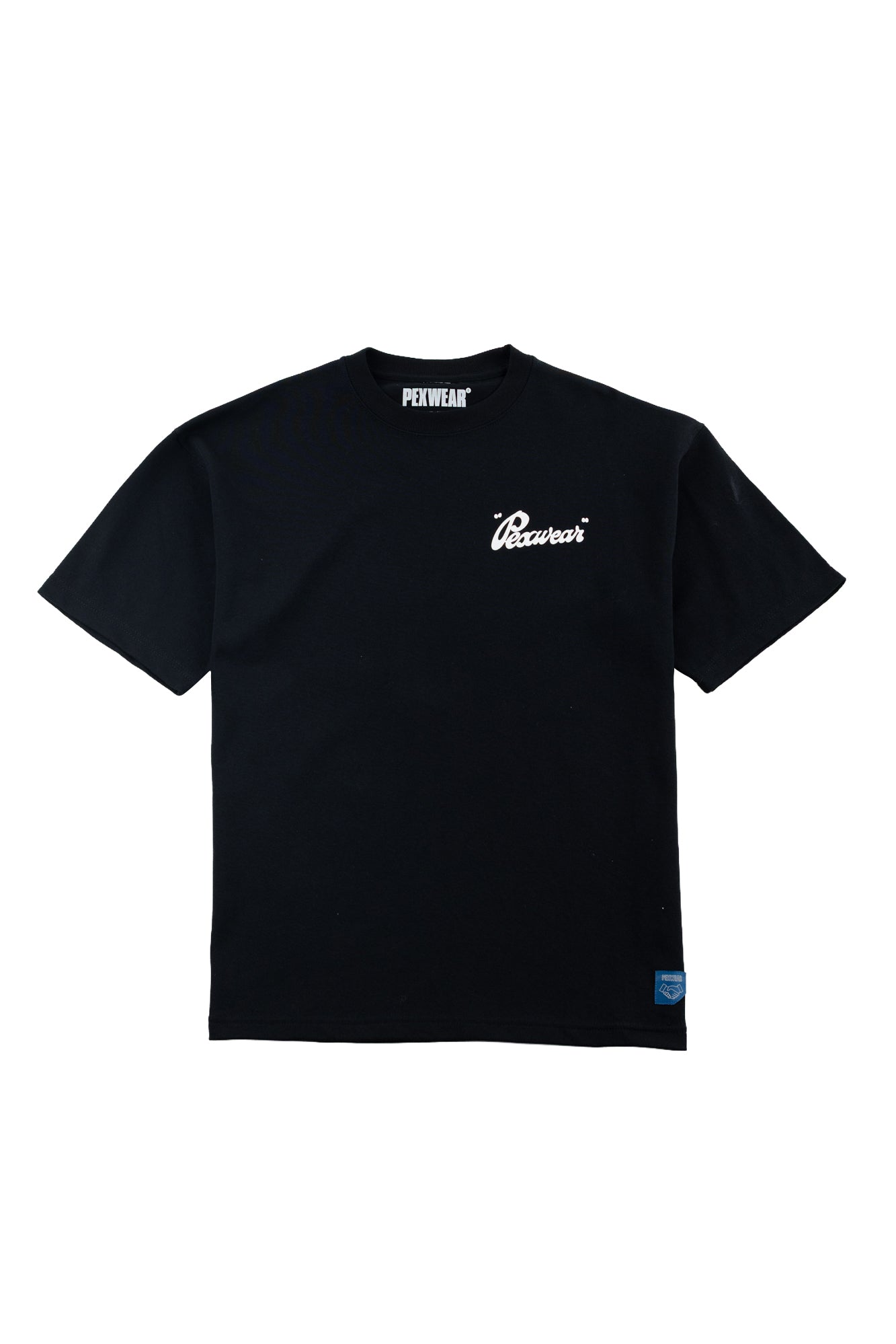 Pexwear Italic Wide Fit Tee - Black