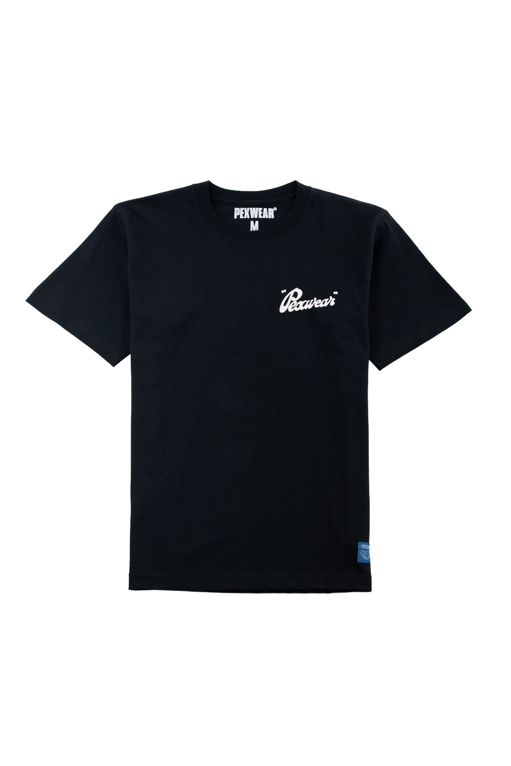 Pexwear Italic Regular Fit Tee -Black