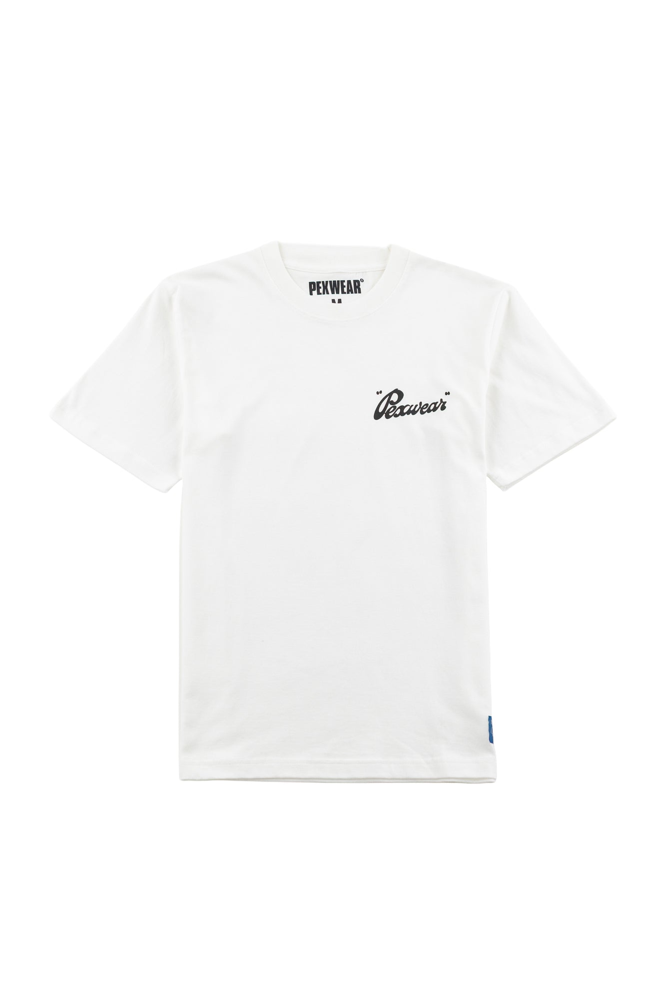 Pexwear Italic Regular Fit Tee - White